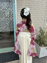 ヘアーデザインフアリ(Hair design fuari)&nbsp;袴着付けとサイドポニーテール