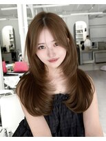 アマトウキョウスマートサロン(AMA TOKYO×Smart Salon) 韓国ヘア レイヤー 顔まわり