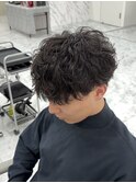 シャドウパーマ×black×マッシュ【広島】
