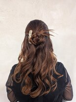 ムードコア(mu;d-Coa)&nbsp;結婚式ハーフアップ　カチモリヘアセット