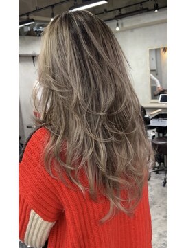 アポロ 横浜駅店(apollo) エアタッチバレイヤージュ/ミルクティーグレージュ/海外レイヤー