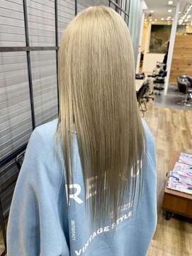 ロックス バイ マグ 松本(rocks BY MAG) 10代20代ハイトーン◎ブリーチブロンド韓国風小顔レイヤー