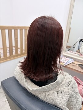 アン(an) ツヤ感ピンクカラー