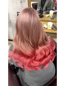 シェノン 近鉄奈良店(CHAINON) ダメージレスで叶えるピンクベージュグラデーション