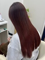 シャルムパリス(charme paris) レッド ブラウン 髪質改善トリートメント 艶カラー