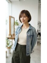 ソーエン バイ ヘッドライト 横須賀中央(soen by HEADLIGHT)&nbsp;小顔効果◎ふんわり丸みショートボブ　20代30代40代50代