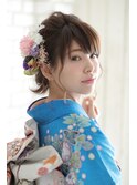 ボブ振袖アレンジ