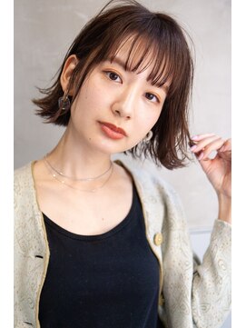 レニーバイエース(LANY by ACE) 【LANY 横浜】外ハネボブ×ココアブラウン