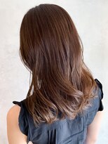 アイティー バイ アルバム 中野店(IT by ALBUM) オリーブベージュミディアム_セミウェットウェーブ_ba306141