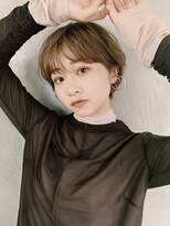 キラ 渋谷(KILLA)&nbsp;小顔 ショートボブ ショート イルミナカラー 濡れ髪