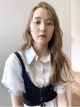 ケーツー あべのキューズモ－ル店(K-two) [K-two]かきあげ前髪 ハイトーンカラー カール[天王寺/阿倍野]