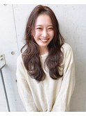 レイヤーロングゆるふわ大人の韓国風にヘア
