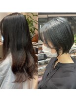 コワファーストナガサキシャンプーボーイ(COIFF1RST NAGASAKI SHAMPOO BOY)&nbsp;大人ショートボブ×丸みショート×ミニボブ  20代30代40代