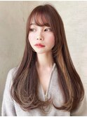 【Lond robin】河野まい　韓国風/くびれヘア/メルティカラー