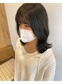 くびれレイヤー×アッシュグレージュ