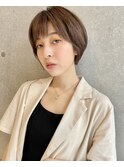 くびれショート/ホワイトアッシュ/小顔/ボブルフ[日暮里]