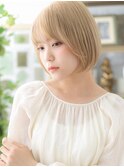 外国人風大人かわいい前下がり小顔金髪ボブa大宮10代20代30代