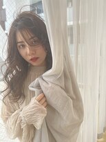 ロンド ストラーダ 心斎橋(Lond strada)&nbsp;韓国前髪顔周りロング×インナーグレージュ[心斎橋/髪質改善]