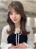 ベージュカラーくびれミディアム【肥田亜沙美】