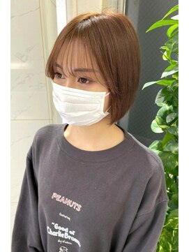 リア 大阪梅田(Ria) ～ シースルーバングが可愛いショートボブ～【Ria 大阪 梅田】