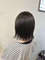 ノエル(NOEL) 切りっぱなしボブ×ブリーチなしグレージュカラー