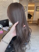 ヘアラウンジ ビーチ 青山 外苑前(hair lounge BEACH) ブリーチなしカラー ローズベージュ