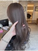 ブリーチなしカラー ローズベージュ