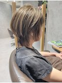 【海浜幕張 Ripple】ウルフショート×グレージュ