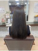 ネイビーカラー/グレージュ/ツヤ髪/髪質改善