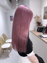 ペレ 渋谷(PELE)&nbsp;デザインカラー/レイヤーカット/ウェットヘア/オリーブベージュ