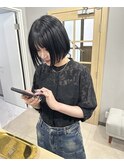 ＊プツッと切りっぱなしミニボブ 三宮／神戸／上田一眞