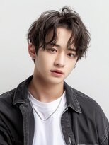 ジェーンバイボヌール(Jane by Bonheur)&nbsp;茨木/センターパート波巻きスパイラルパーマ