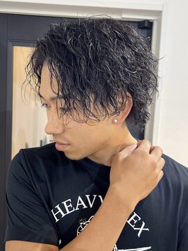 ベル 桑名(BHEL) 三重桑名ニュアンスパーマフェザーパーマ緩めセンターパートヘア