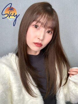スカイ(SKY) 透明感カラー/髪質改善/縮毛矯正/韓国風レイヤーカット