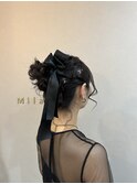 ボブでも可愛くアップ風に＊結婚式.お呼ばれ