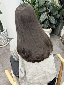 ノート(note) ブリーチなしワンカラーでつくる透明感アッシュグレージュカラー