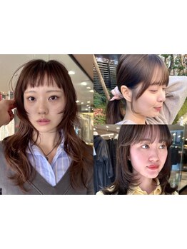 顔周りカットで可愛く印象チェンジ♪人気の《ハッシュカット/レイヤーカット》もNORAにお任せ◎