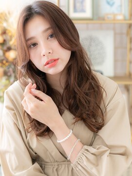 カバーヘア ブリス 戸田公園西口店(COVER HAIR bliss) かきあげ前髪くせ毛風ハイレイヤーロングc7戸田公園20代30代40代