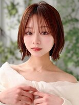 アグ ヘアー ミュール 志木南口店(Agu hair muure) 《Agu hair》切りっぱなしボブ×ショコラブラウン