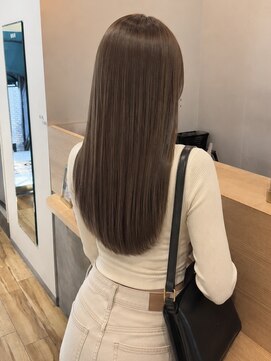 ノア 三宮店(NOA) 【NOA】髪質改善ストレートブラウン美髪ロングヘア透明感カラー