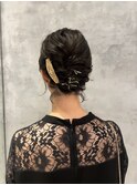ボブ／ヘアアレンジ／お呼ばれ／結婚式／ヘアセット