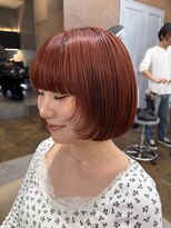 モアナ ルア バイ ヘッドライト 平塚店(Moana Lua by HEADLIGHT)&nbsp;ブリーチ無しダブルカラーオレンジピンク【高綱】