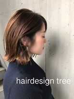 美容室 ツリー(Tree)&nbsp;ノンブローでおさまる大人ボブ 『Tree hairsalon 』本厚木