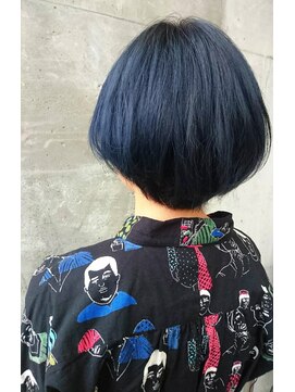 ガルボ ヘアー(garbo hair) garbohair営業中スタイル♪２BLEACHでカラー剤で作るブルー♪
