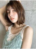 【#シア感たっぷりモテ髪ミディアム】