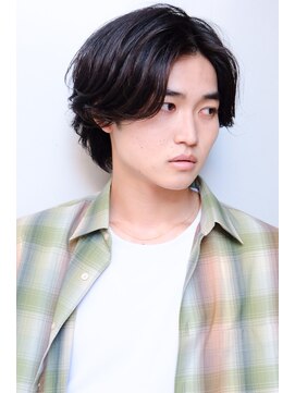 ラレイ(Lalei) 【ささき】かき上げサイドパート×ニュアンスパーマ