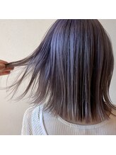 アコット(Acotto.) ラベンダーグレー/ ぱつんボブ /外はね切りっぱなし