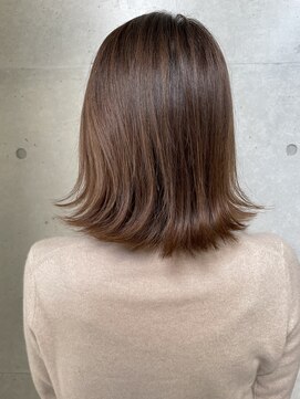 リバレッジ 白金(Leverage) 透明感ブランジュ切りっぱなしボブ 【白金/目黒】担当 濱口