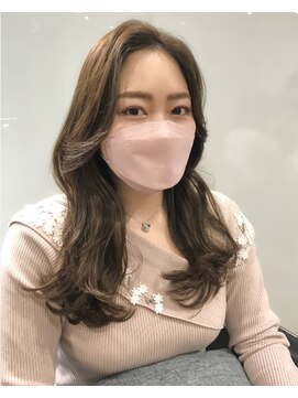 ラブクロムトーキョー オモテサンドウ(LOVECHROME OMOTESANDO) ショコラベージュメルティカラー☆くびれヘアカールベビーバング