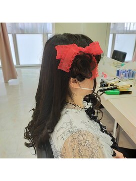 ヘアセットサロン ラシク(LaCQ) お花×リボン